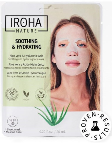 IROHA NATURE Soothing & Hydrating Face Sheet Mask 20ml
