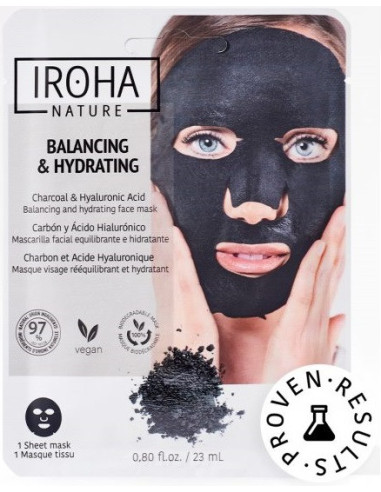 IROHA NATURE Face mask detoxifying/biological carbon 20ml