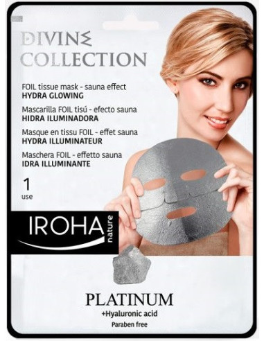 IROHA NATURE DIVINE COLLECTION Face Mask Platinum + Hyaluronic Acid 25ml