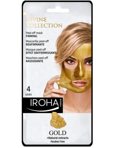 IROHA NATURE DIVINE COLLECTION Peel-off Face Mask with Gold 25ml