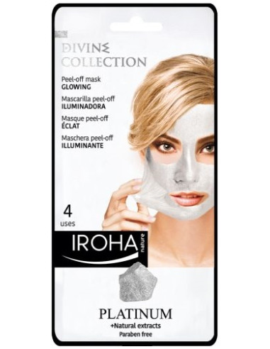 IROHA NATURE DIVINE COLLECTION Peel-off-Face Mask with Platinum 25ml