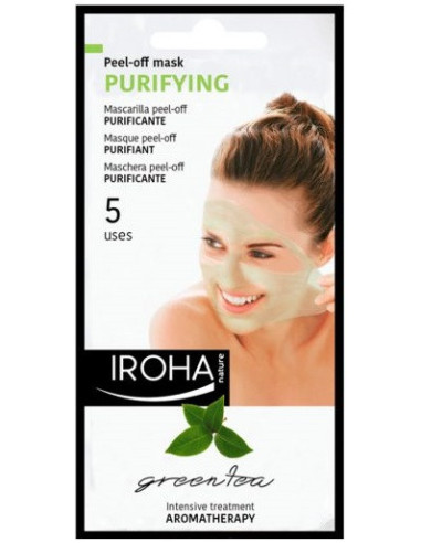 IROHA NATURE BEAUTYTIME Peel-Off Face Mask with Green Tea (for 5 uses) 25ml