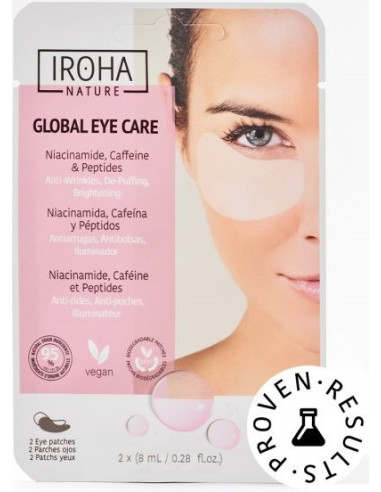 IROHA NATURE Global Eye Care Patches with Niacinamide