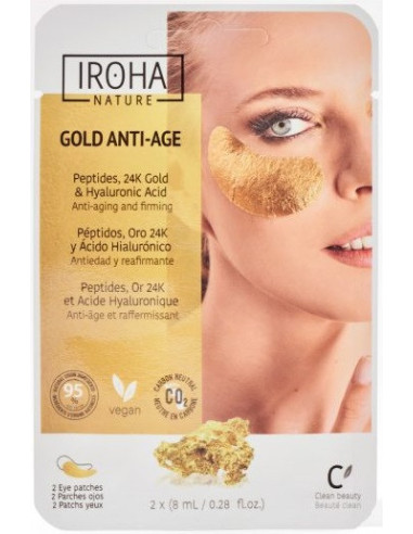 IROHA NATURE Eye mask with 24K Gold 12ml