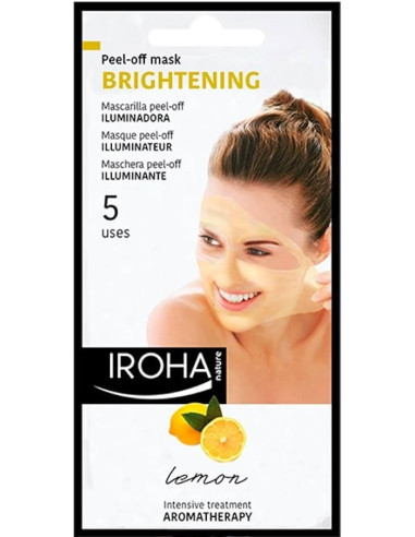 IROHA NATURE BEAUTYTIME Peel-Off Face Mask with Lemon (for 5 uses) 25ml