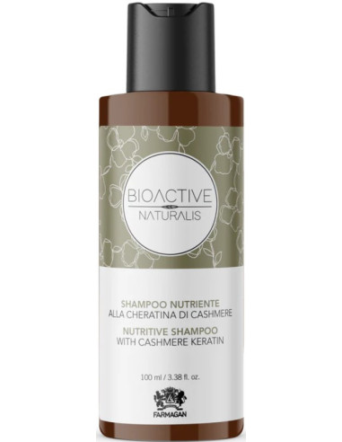 BIOACTIVE NATURALIS Nourishing hair shampoo with cashmere keratin 100ml