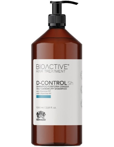 BIOACTIVE D-CONTROL Šampūns pret taukainam blaugznām 1000ml