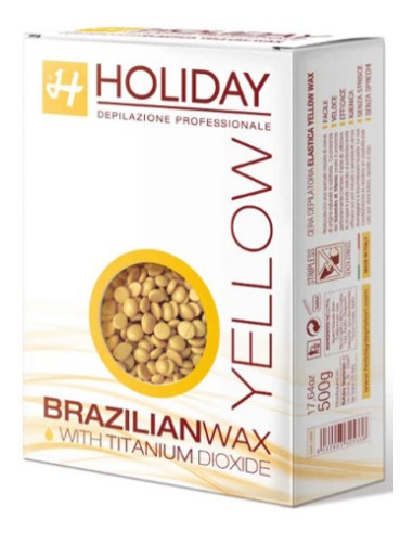 HOLIDAY BRAZILIAN Wax elastic, pearls (yellow) 500g