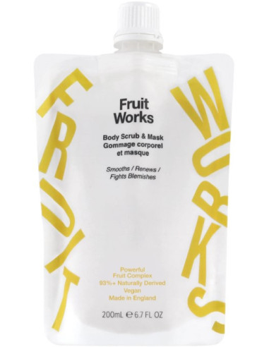 FRUIT WORKS Body Scrub & Mask 200ml