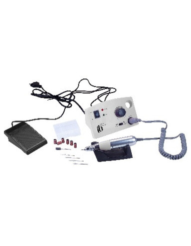 Adjustable manicure-pedicure nail drill with pedal, 32W, 35000rpm