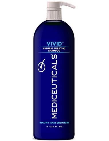 VIVID Очищающий шампунь перед/после химической обработки волос 1000мл