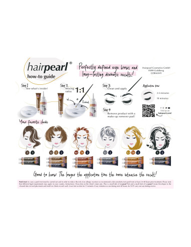 Hairpearl Кремовый оттенок для бровей...