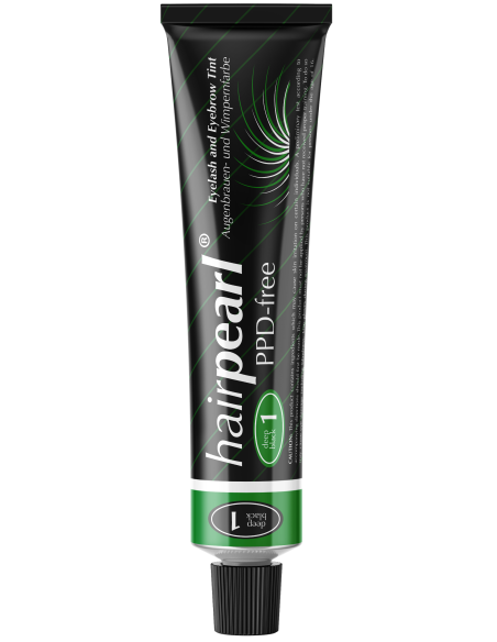 Hairpearl Краска для ресниц и бровей, без PPD, нет. 1 – глубокий тёмно-чёрный, 20мл