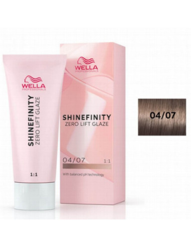 WELLA 04/07 SHINEFINITY BROWN 60мл