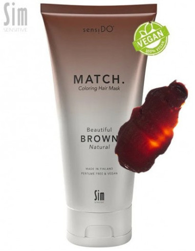 SensiDo Match, цвет ''Beautiful Brown'' (Natural), Увлажняющая и восстанавливающая маска 200мл