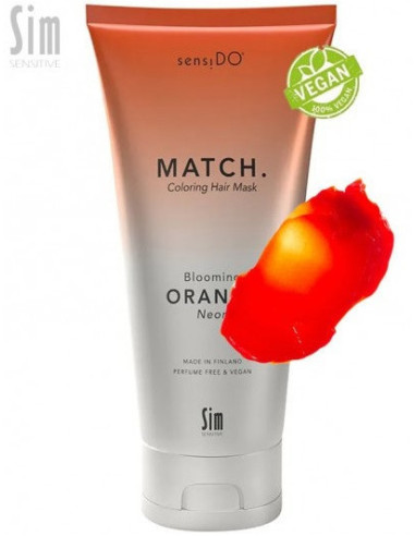 SensiDo Match, цвет ''Blooming Orange'' (Neon), Увлажняющая и восстанавливающая маска 200мл