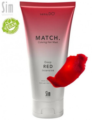 SensiDo Match, цвет ''Deep Red'' (Intensive), Увлажняющая и восстанавливающая маска 200мл