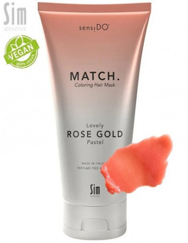 SensiDo Match, цвет ''Lovely Rose Gold'' (Pastel), Увлажняющая и восстанавливающая маска 200мл