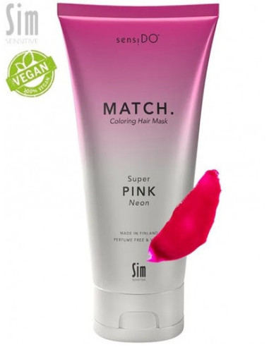 SensiDo Match, цвет ''Super Pink'' (Neon), Увлажняющая и восстанавливающая маска 200мл