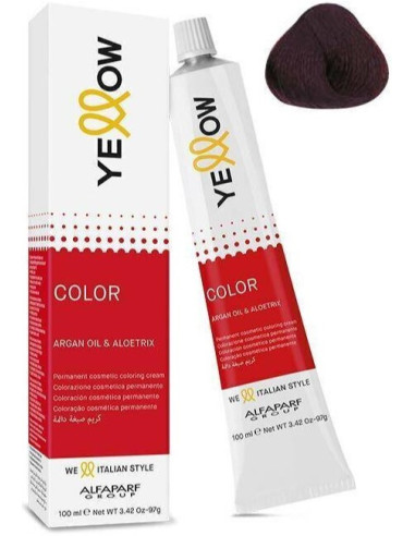 YELLOW COLOR permanent cosmetic coloring cream Nr. 4.66S 100ml