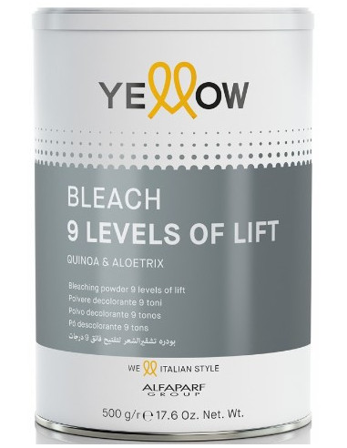 YELLOW 9 Levels Of Lift bleaching powder 500gr