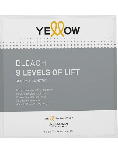 YELLOW 9 Levels Of Lift bleaching powder 50gr