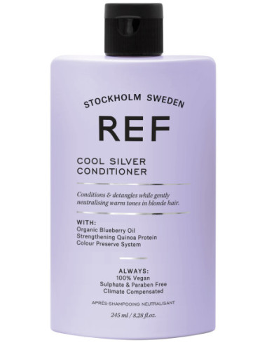 REF Cool Silver kondicionieris dzeltenā pigmenta neitralizēšanai matos 245ml