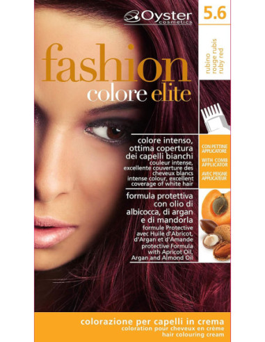 FASHION ELITE hair color 5.6 Ruby Red 50ml+50ml+15ml