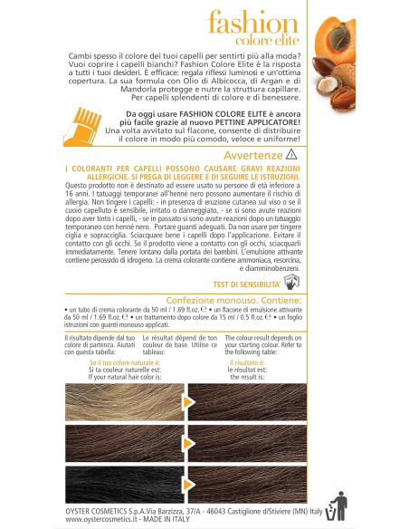 FASHION ELITE  matu krāsa 7.0, safari blonds 50ml+50ml+15ml