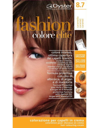 FASHION ELITE hair color 8.7, caramello  50ml+50ml+15ml
