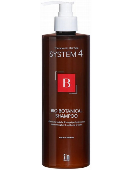 SIM System4 B Bio Botanical shampoo for scalp balance in thinning hair, 500 ml