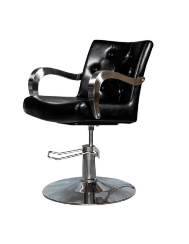 Hairdresser customer chair Indiana with round base