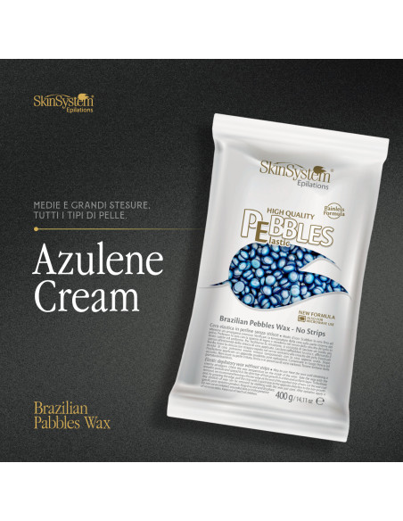 SkinSystem PEBBLES горячий воск крем Азуленовый 400гp
