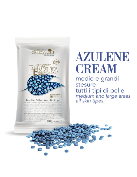 SkinSystem PEBBLES Cietais-karstais vasks Azulēna krēms 400g