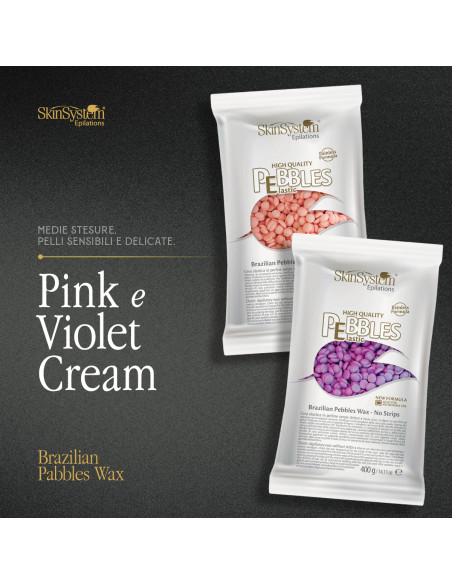 SkinSystem PEBBLES горячий воск крем Розовый 800гp