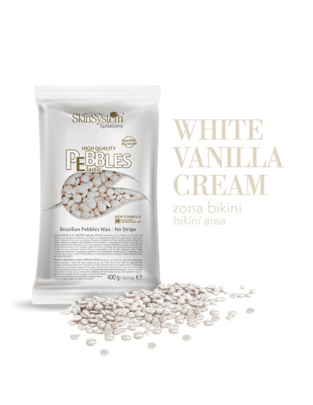 SkinSystem PEBBLES Cietais-karstais vasks Vaniļas krēms 400g