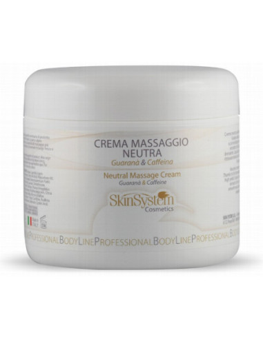 SkinSystem Cream for classic or sports massage (guarana/caffeine) 500ml