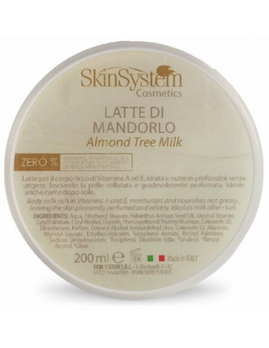SkinSystem Almond Body Milk, deeply moisturizing 200ml