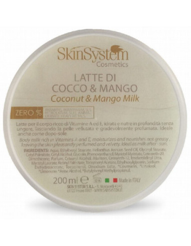 SkinSystem Молочко для тела (кокос/манго) 200мл