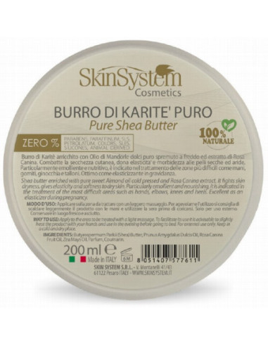 SkinSystem VANILLA SKIN 100% Shea butter 200ml