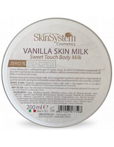 SkinSystem VANILLA SKIN Body Milk (vanilla) 200ml