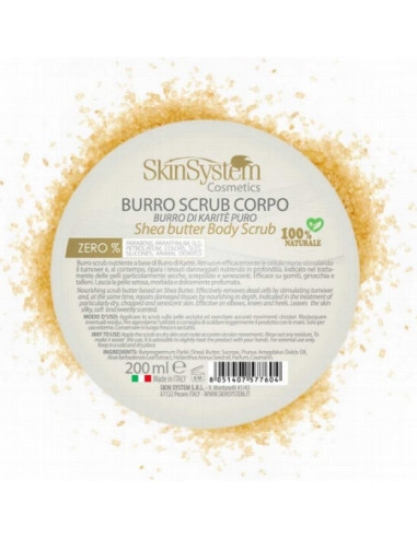 SkinSystem VANILLA SKIN Body scrub (100% Shea butter) 200ml