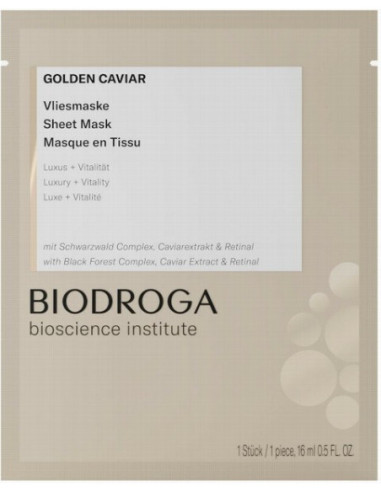 Golden Caviar Укрепляющая и увлажняющая тканевая маска 16гp