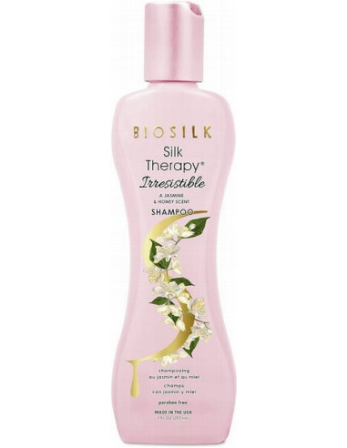 BIOSILK Silk Therapy IRRESISTIBLE šampūns ar jasmīna un medus ekstraktiem 207ml