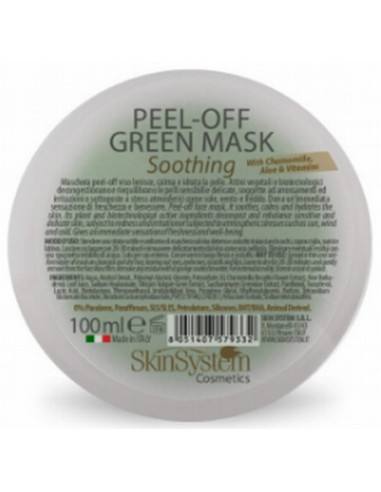 SkinSystem Peel-Off Maska sejai (zaļa) 100ml