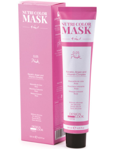 NUTRI COLOR MASKS Maska-krāsa paštonējoša 4in1 Pink 120ml