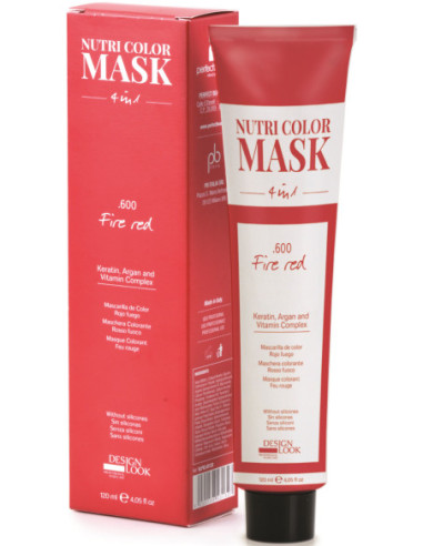 NUTRI COLOR MASKS Colour Mask 4in1 Fire Red 120ml