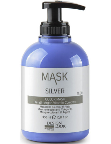 NUTRI COLOR MASKS Maska-krāsa paštonējoša 4in1 Silver 300ml