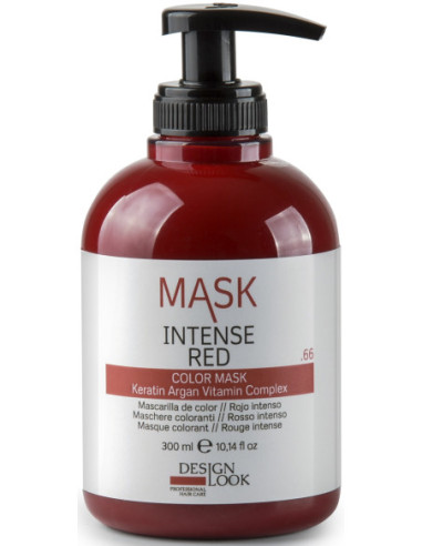 NUTRI COLOR MASKS Maska-krāsa paštonējoša 4in1, Intensīvi Sarkans tonis 300ml