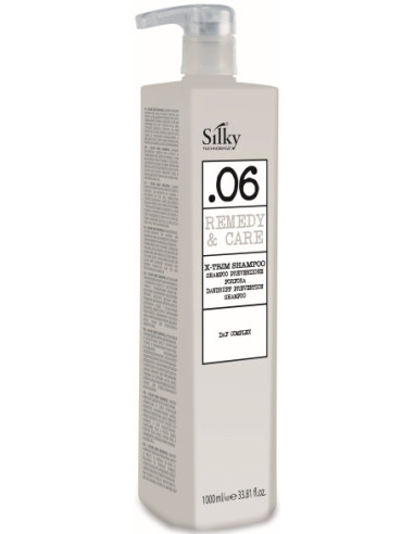 SILKY REMEDY CARE 06 X-Trim Šampūns ar mikrogranulām pretblaugznu 1000ml